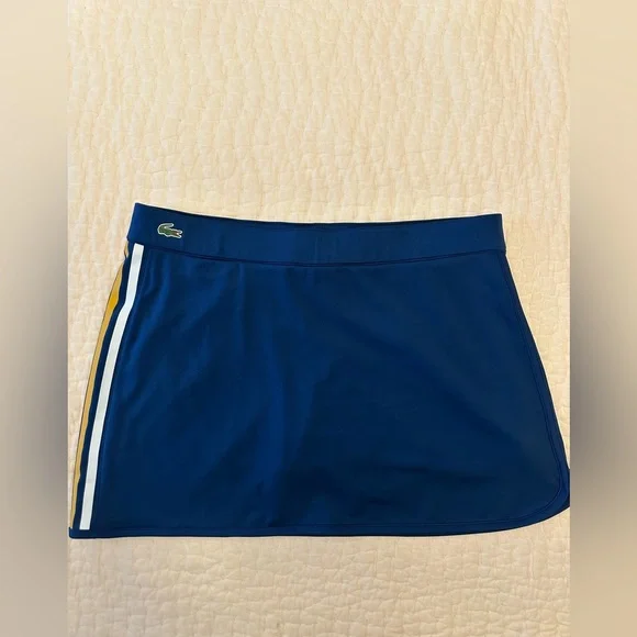 Lacoste Navy Skirt with Stripes - Picture 1 of 6